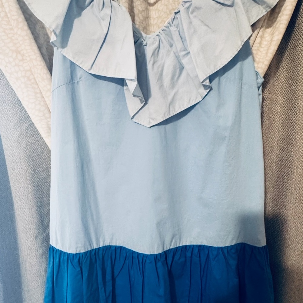 Light Blue Ruffle boutique Dress
